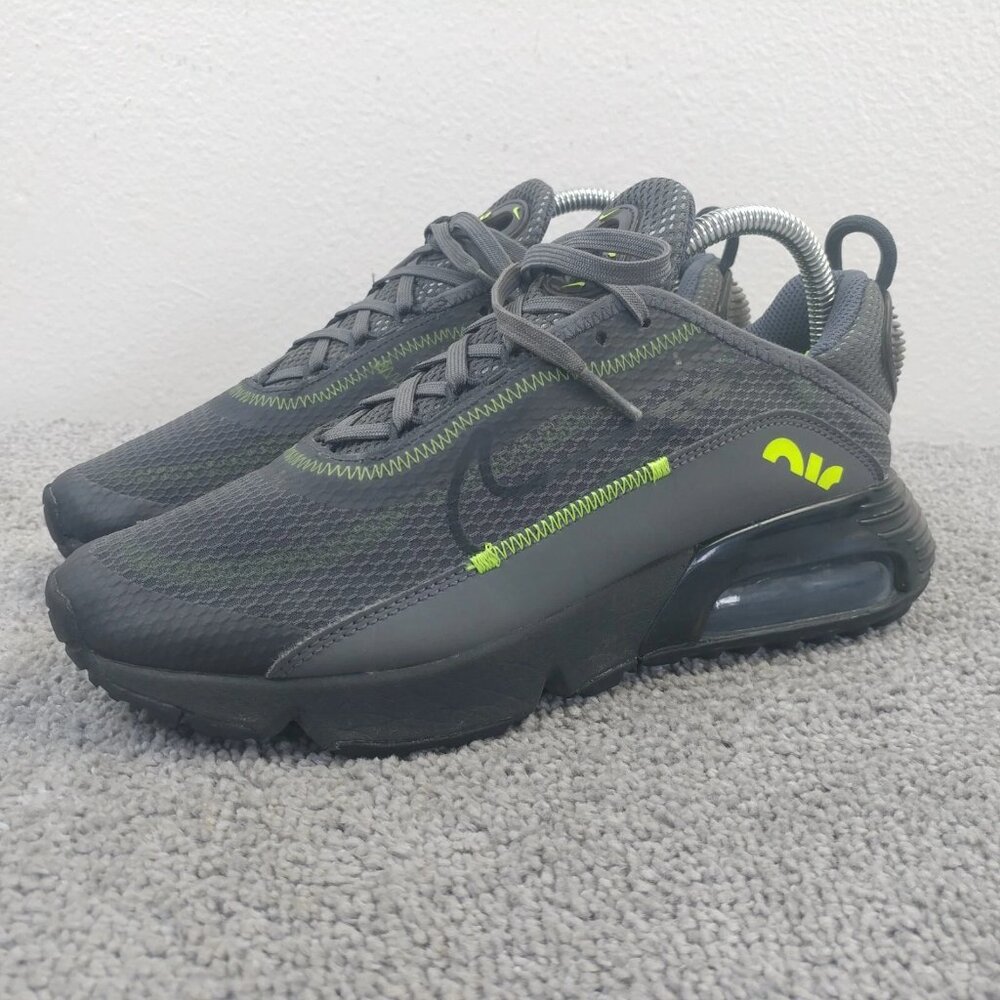 Nike Kids Black and Neon Green Air Max 2090 Sneakers